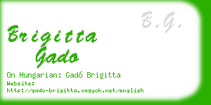 brigitta gado business card